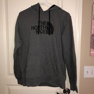 Men’s grey north face hoodie